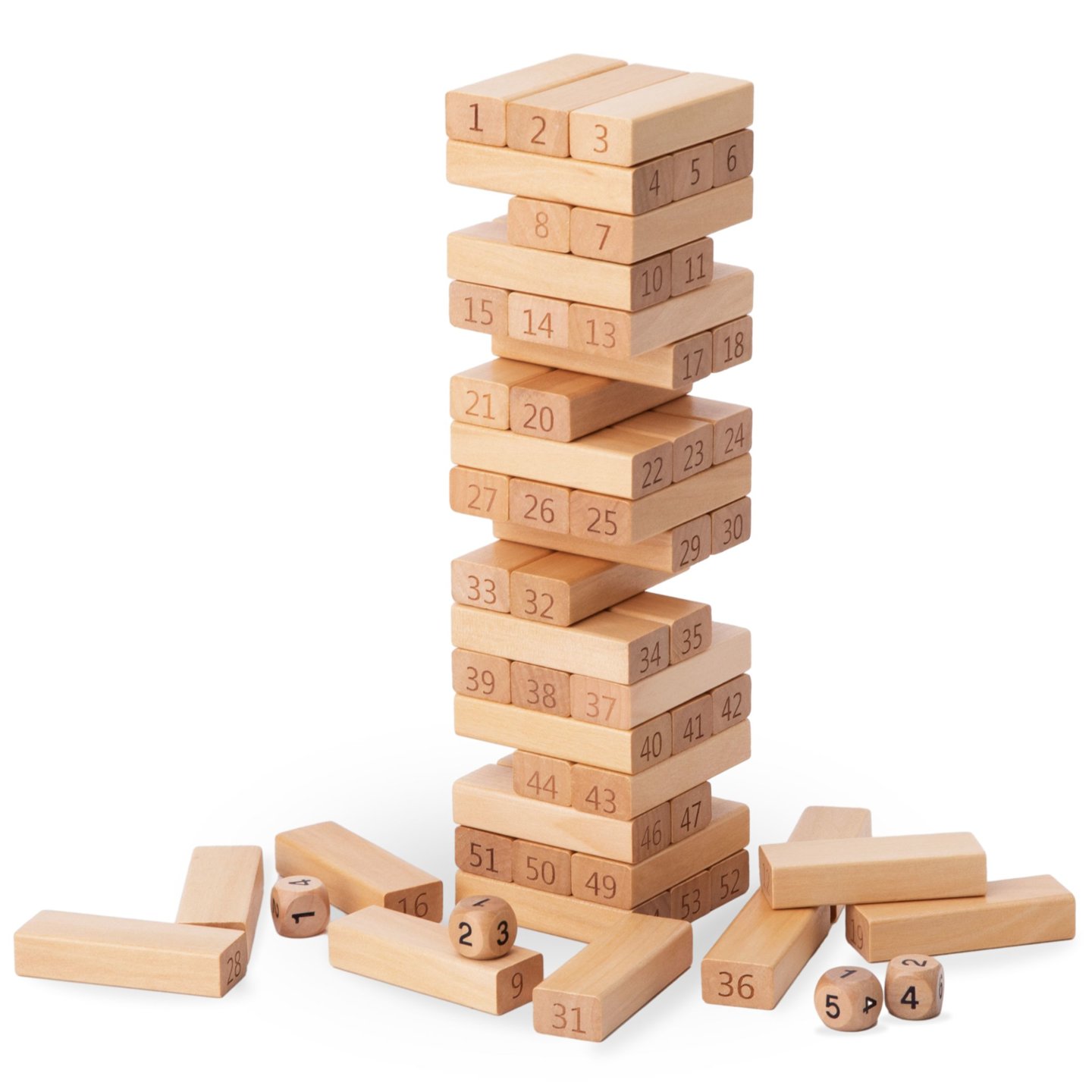 Blocks - puinen arcade peli Tower - Numbers - numerot