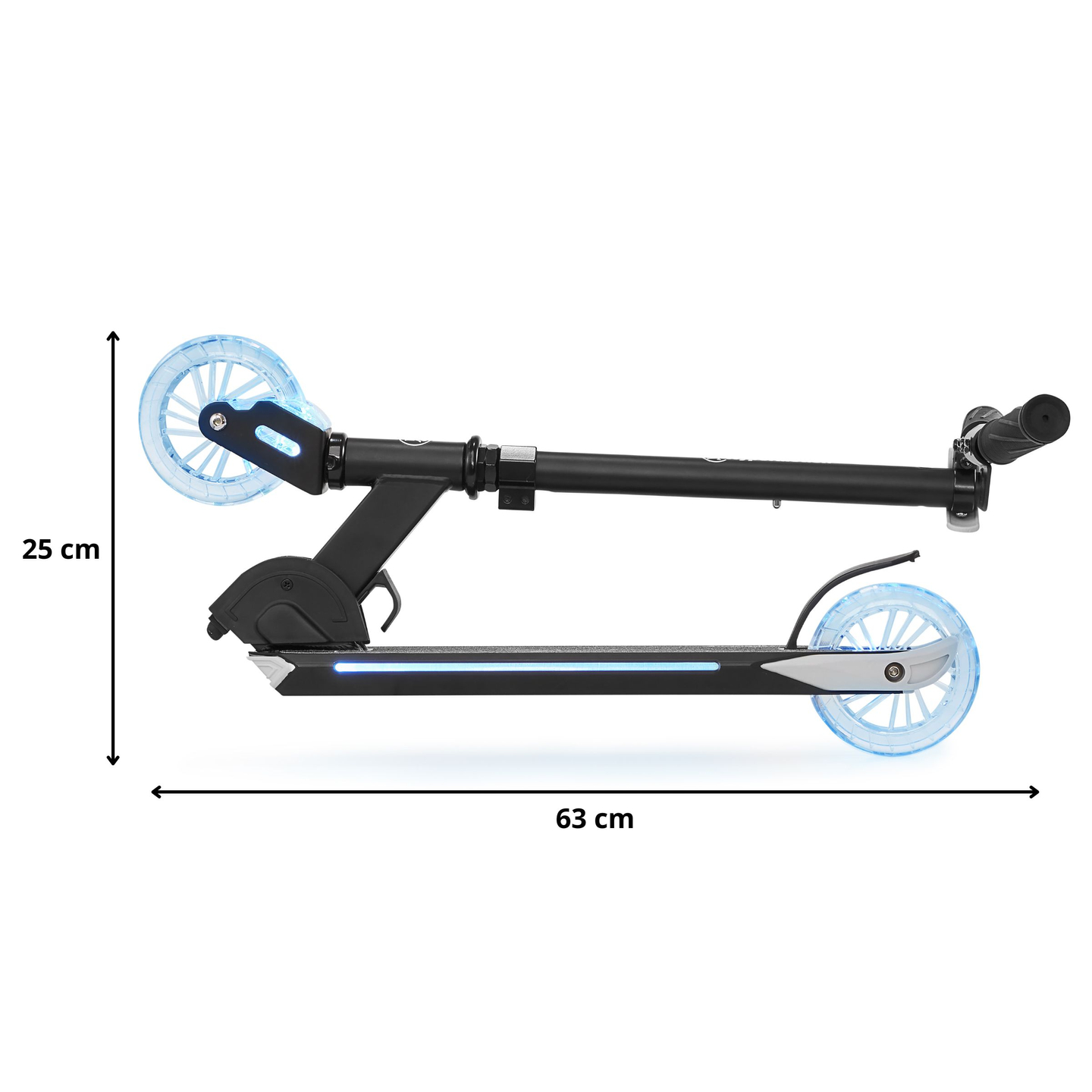 Kaksipyöräinen skootteri, jossa on taittuva LED-valo - HyperMotion Ice Flash