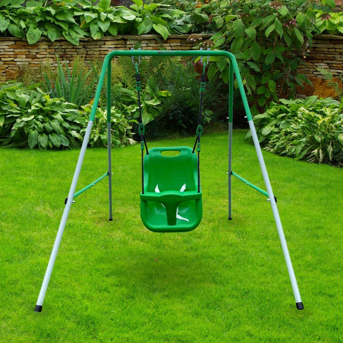 Keinu vauvoille ja taaperoille turvavyöllä