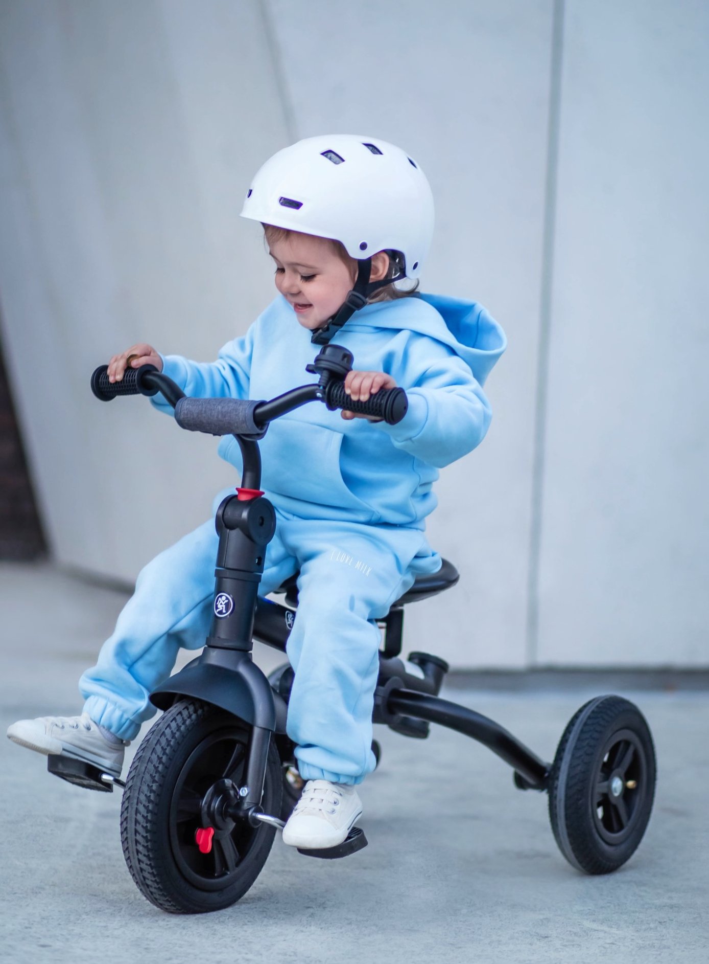 Tobi Velar kolmipyöräinen polkupyörä + sadekelmu - harmaa