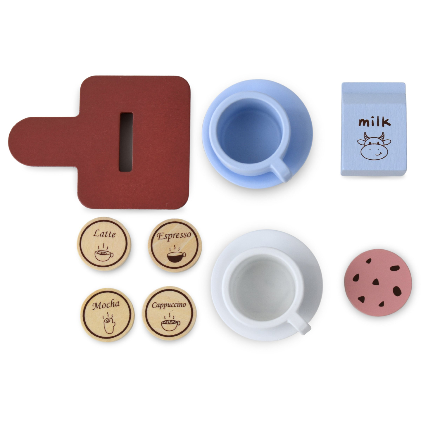 Puinen kapselikahvinkeitin - kahvila tarvikkeineen