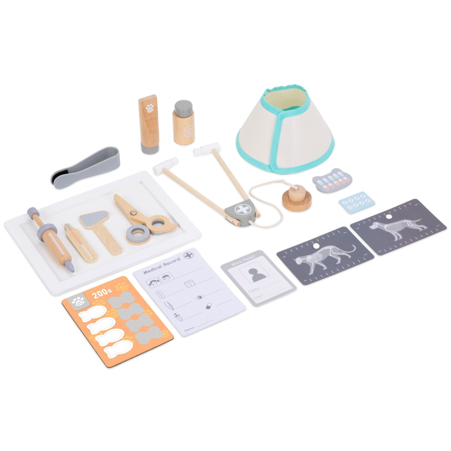 Eläinsairaala - puinen setti