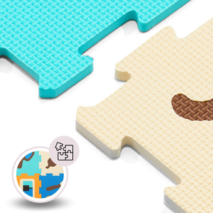 Opettavainen vaahtomuovinen palapelimatto 90 x 90 x 1cm - EVA vaahtomuovi - muotoilu: välineet