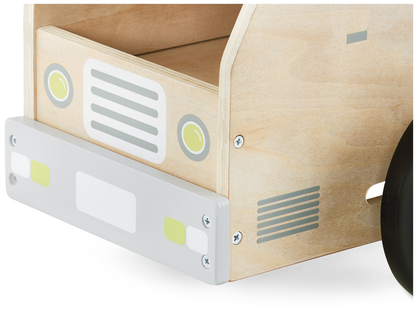 Puinen polkupyörä, auto, auto ja palikat