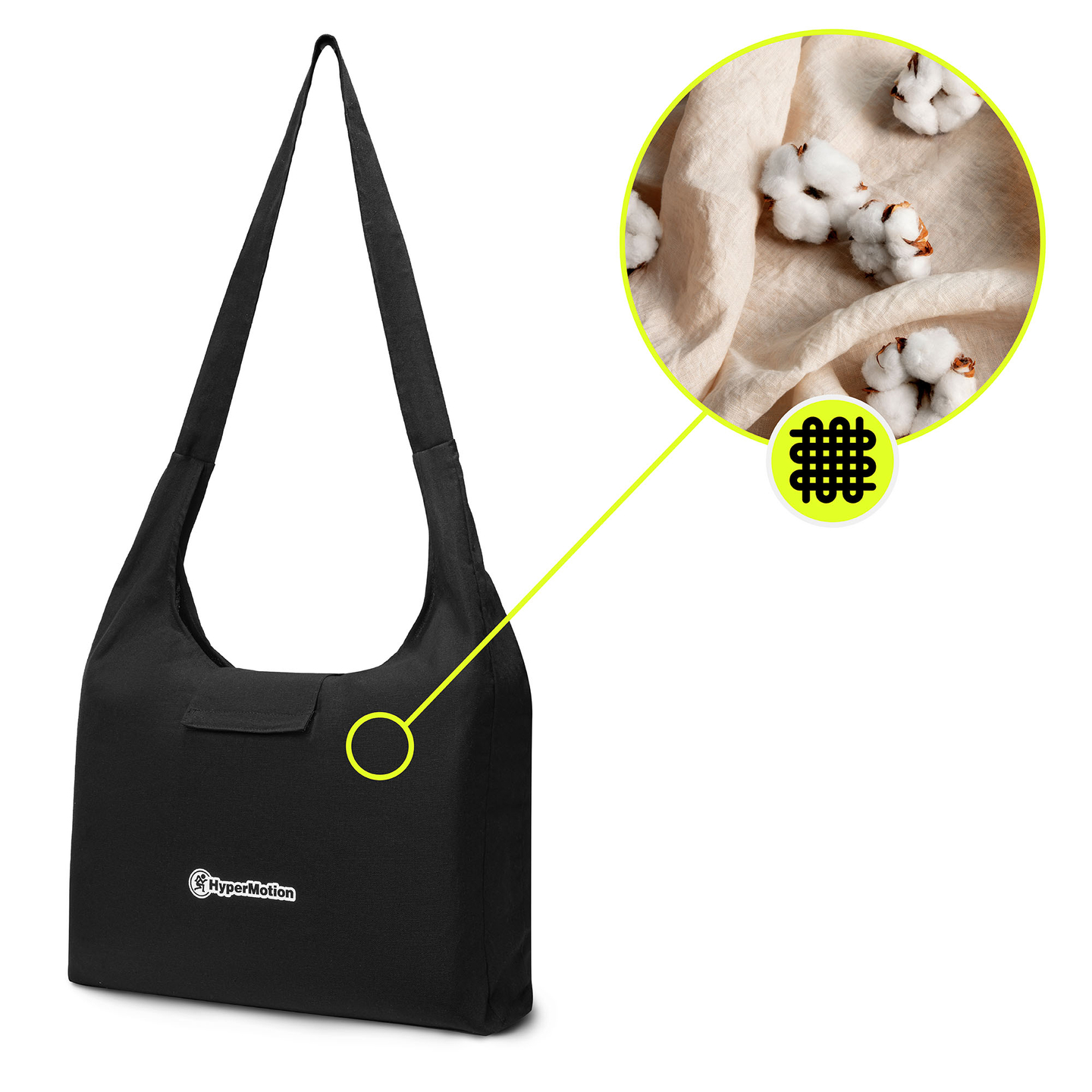 ECO-pellava-akupunktiomatto kookoskuidulla ja tattarityynyllä – 68 cm HyperMotion harmaa-minttu