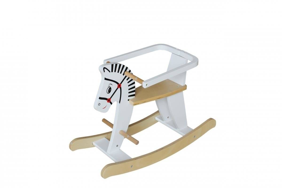 Puinen keinuhevonen kaiteilla K11