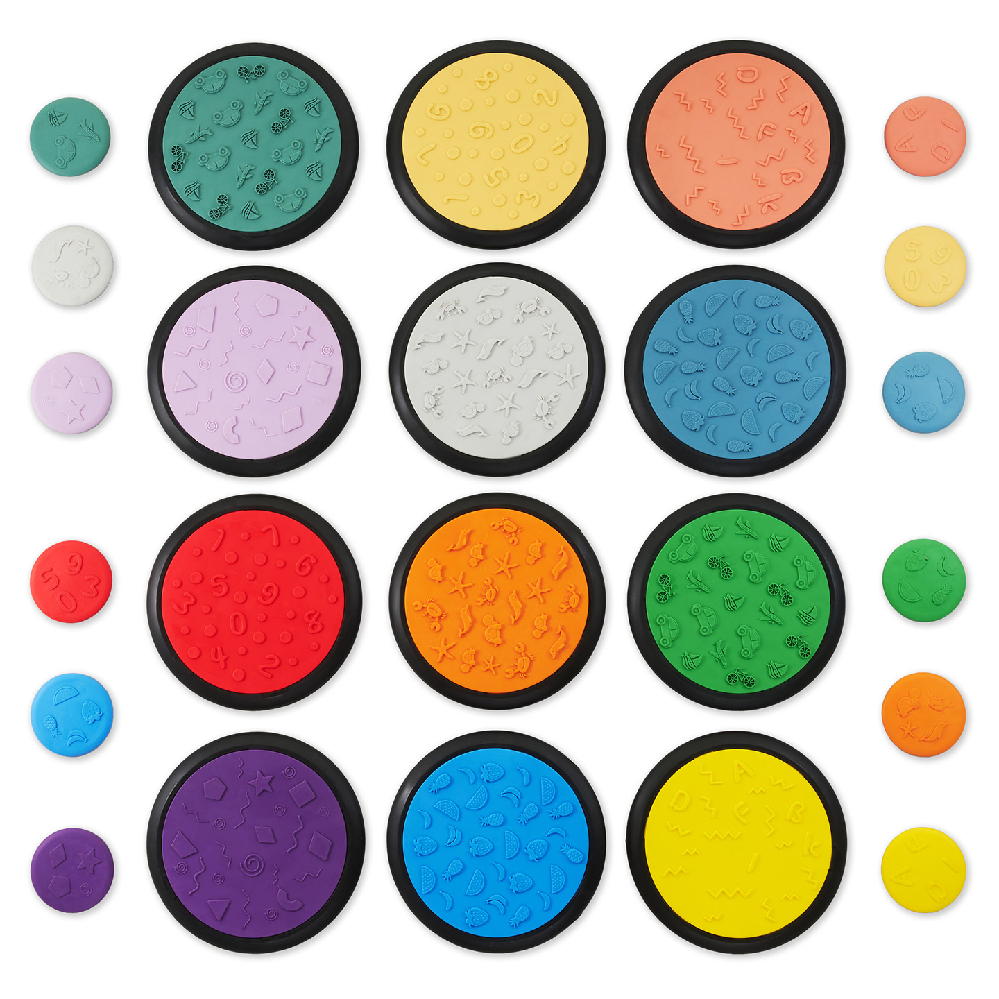 Värikkäitä aistikiekkoja lapsille - 24 kappaletta