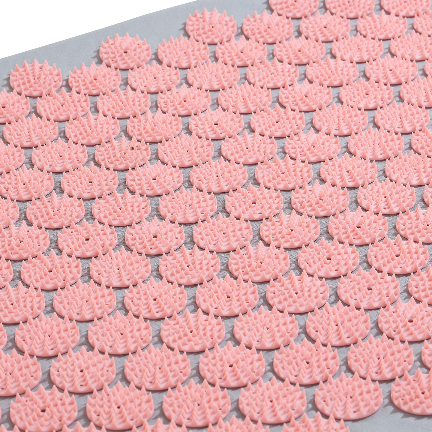 ECO-pellava-akupunktiomatto kookoskuidulla ja tattarityynyllä – 68 cm HyperMotion harmaa ja pinkki