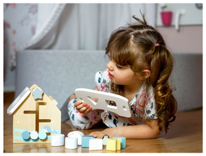 Sorter - opettavainen puutalo palikoilla