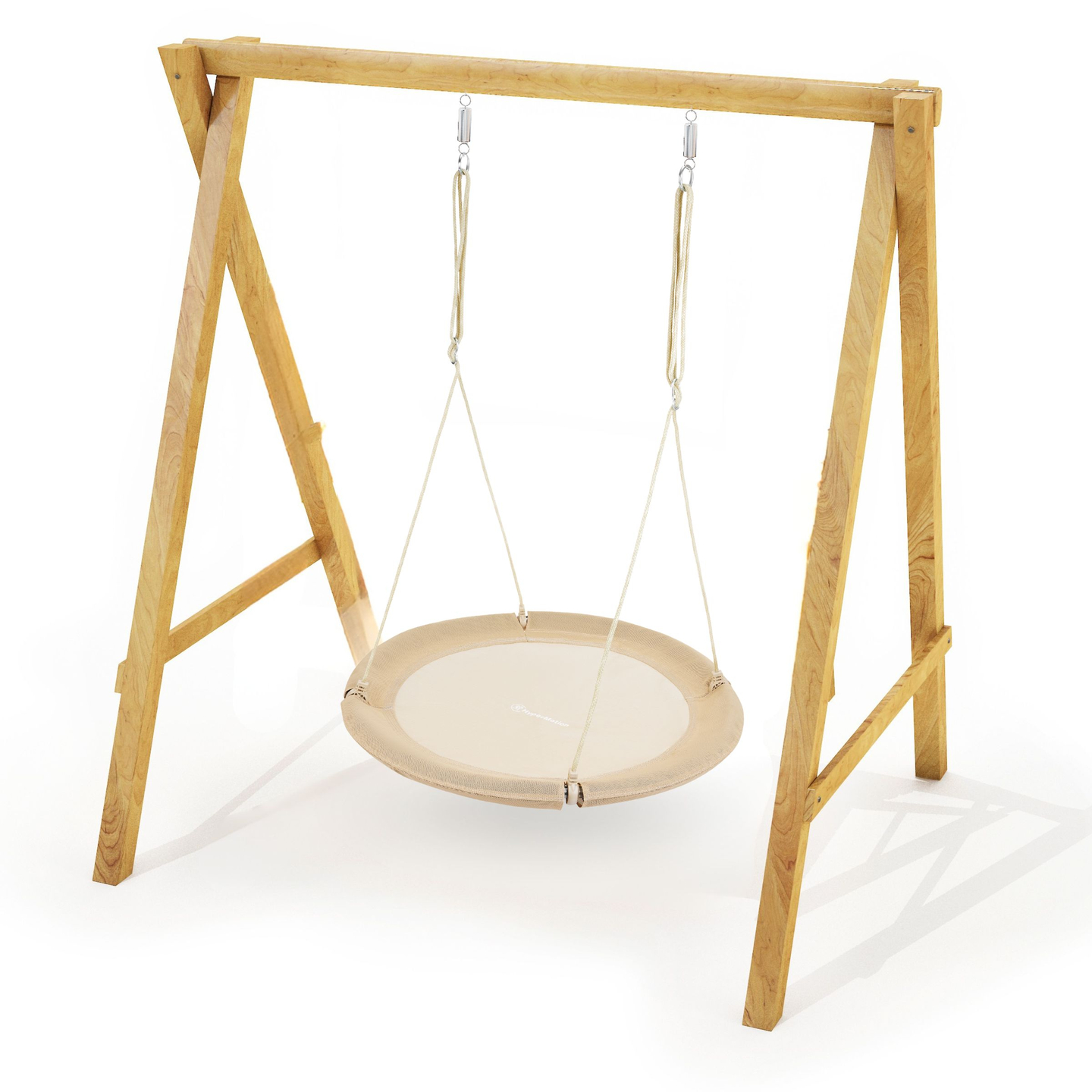 HyperMotion haikaranpesä keinu - 100 cm halkaisija, boho beige väri