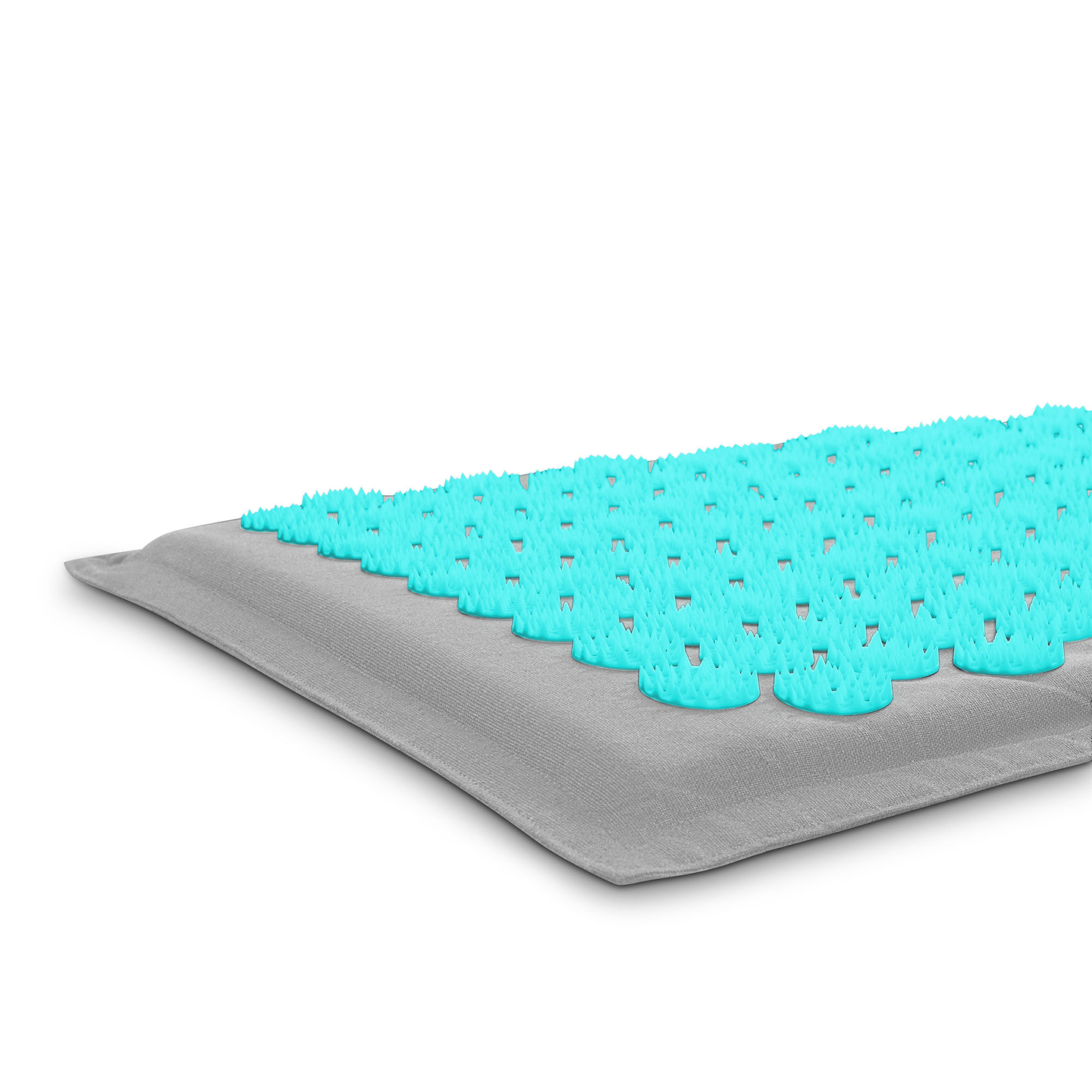 ECO-pellava-akupunktiomatto kookoskuidulla ja tattarityynyllä – 68 cm HyperMotion harmaa-minttu