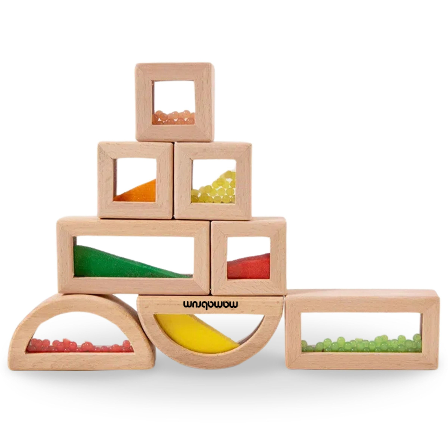 Puisten aistipalikoiden setti erilaisilla täytteillä - 15 kappaletta