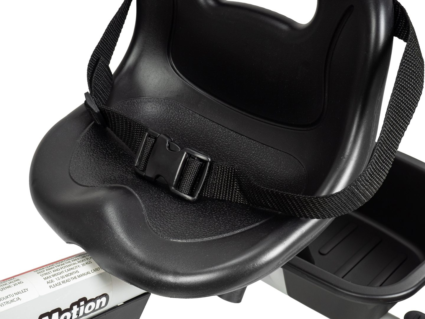 HyperMotion TOBI VECTOR kolmipyörä - ikuiset puhallettavat pyörät + työntötanko. Väri: vaaleanharmaa.