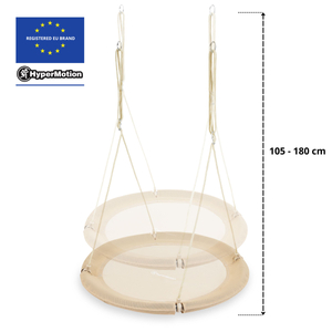 HyperMotion haikaranpesä keinu - 100 cm halkaisija, boho beige väri