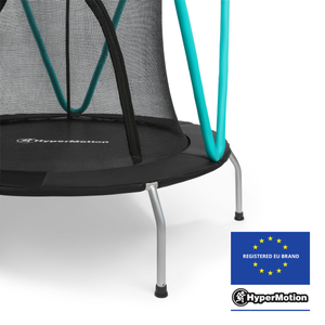 Mint trampoliini 137cm suojaverkolla - 3-8 vuotiaille lapsille - kotiin ja puutarhaan