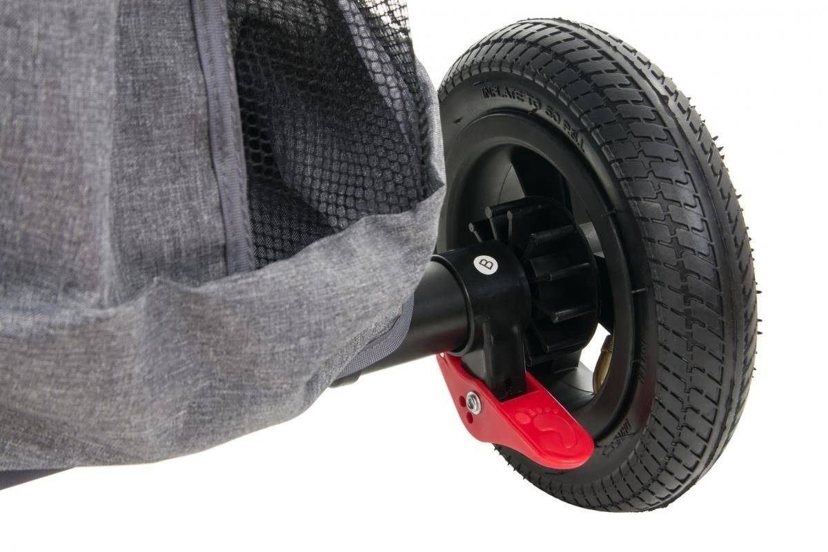 Tobi Velar kolmipyöräinen polkupyörä + sadekelmu - harmaa