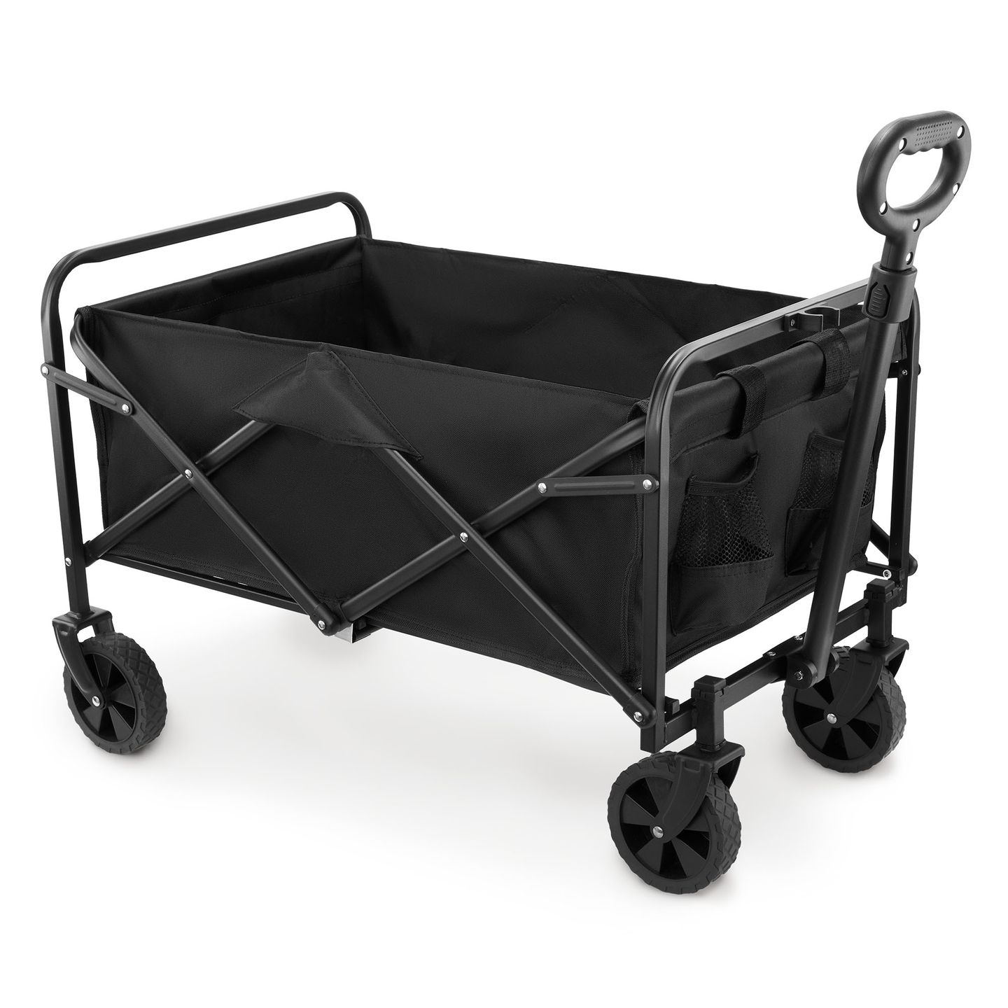 HyperMotion kokoontaitettava rantapyörätuoli - musta, 80 kg:n painoinen