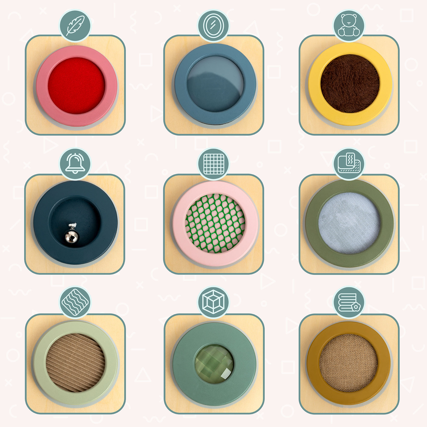 Puinen Montessori-aistilauta – 9 tekstuuria tuntoaistin löytämiseen ja kehittämiseen