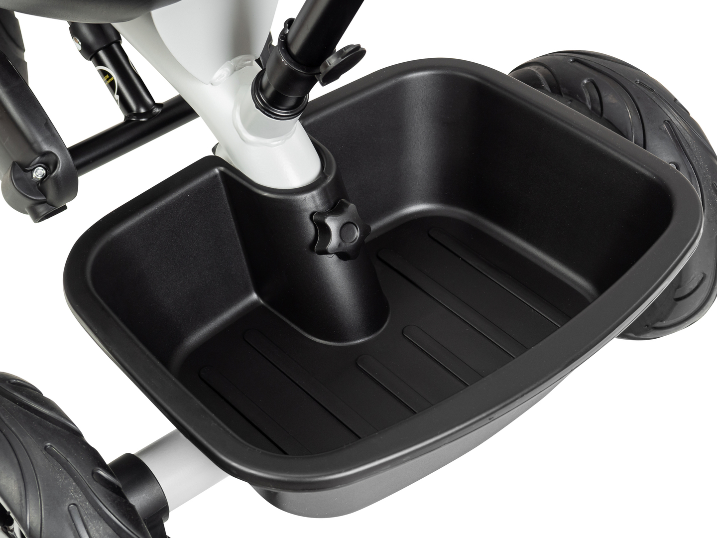 HyperMotion TOBI VECTOR kolmipyörä - ikuiset puhallettavat pyörät + työntötanko. Väri: vaaleanharmaa.