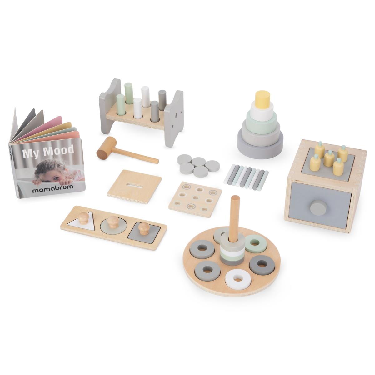 Montessori opetuslaatikko pienille lapsille - 6 lelua