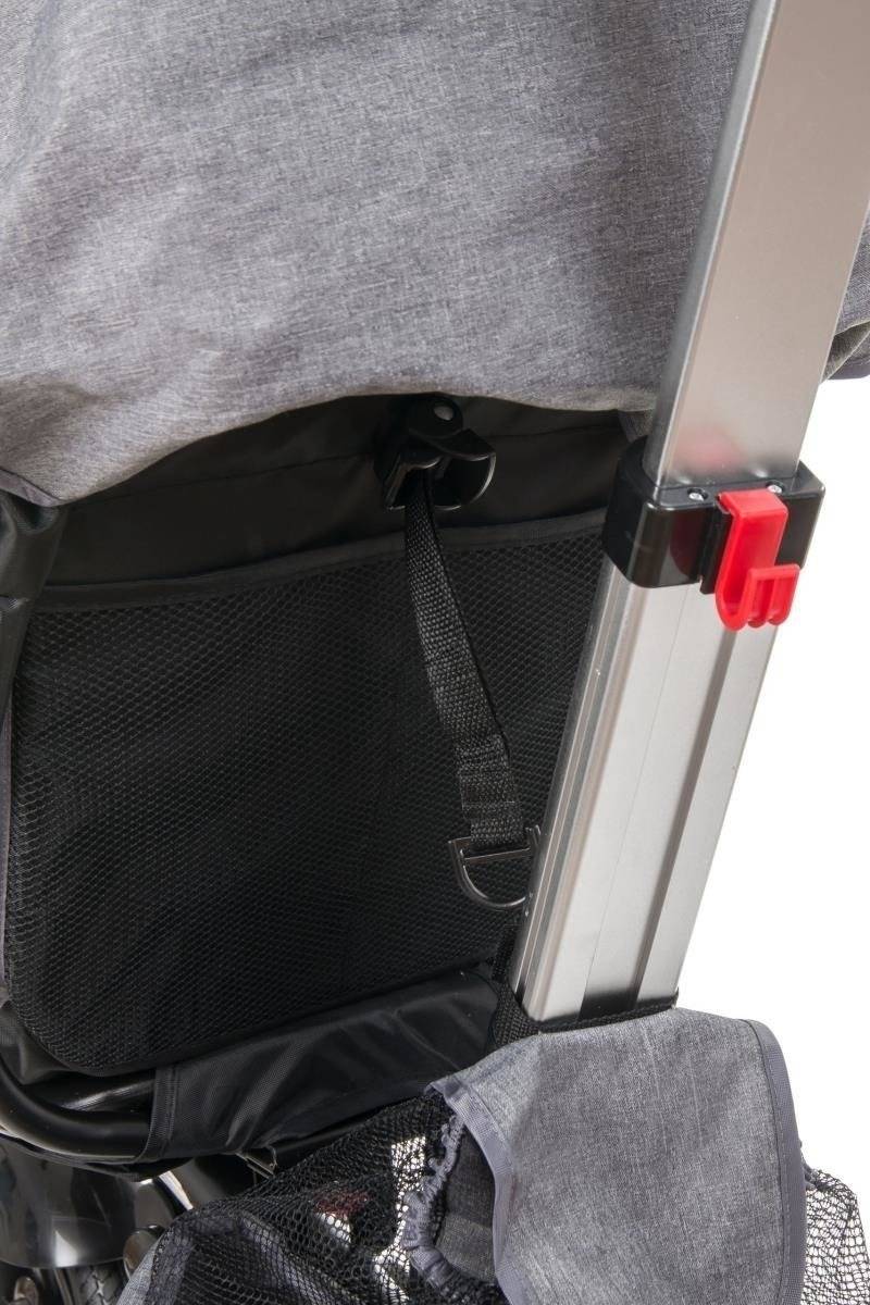 Tobi Velar kolmipyöräinen polkupyörä + sadekelmu - harmaa