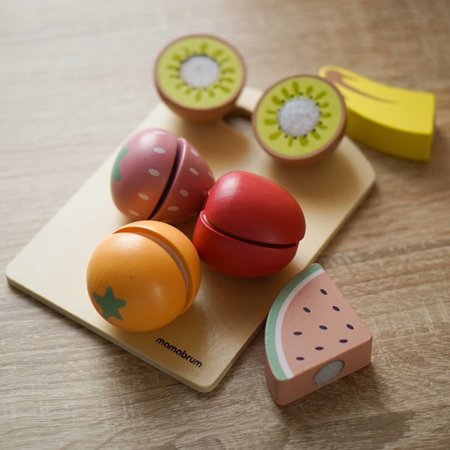 Puiset leikkaushedelmät - setti