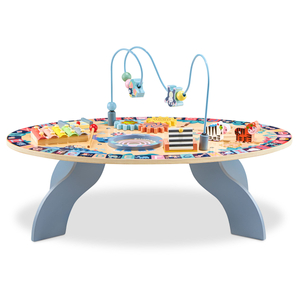 7in1 puinen opetuspöytä, musiikillinen, aistien oppimispöytä