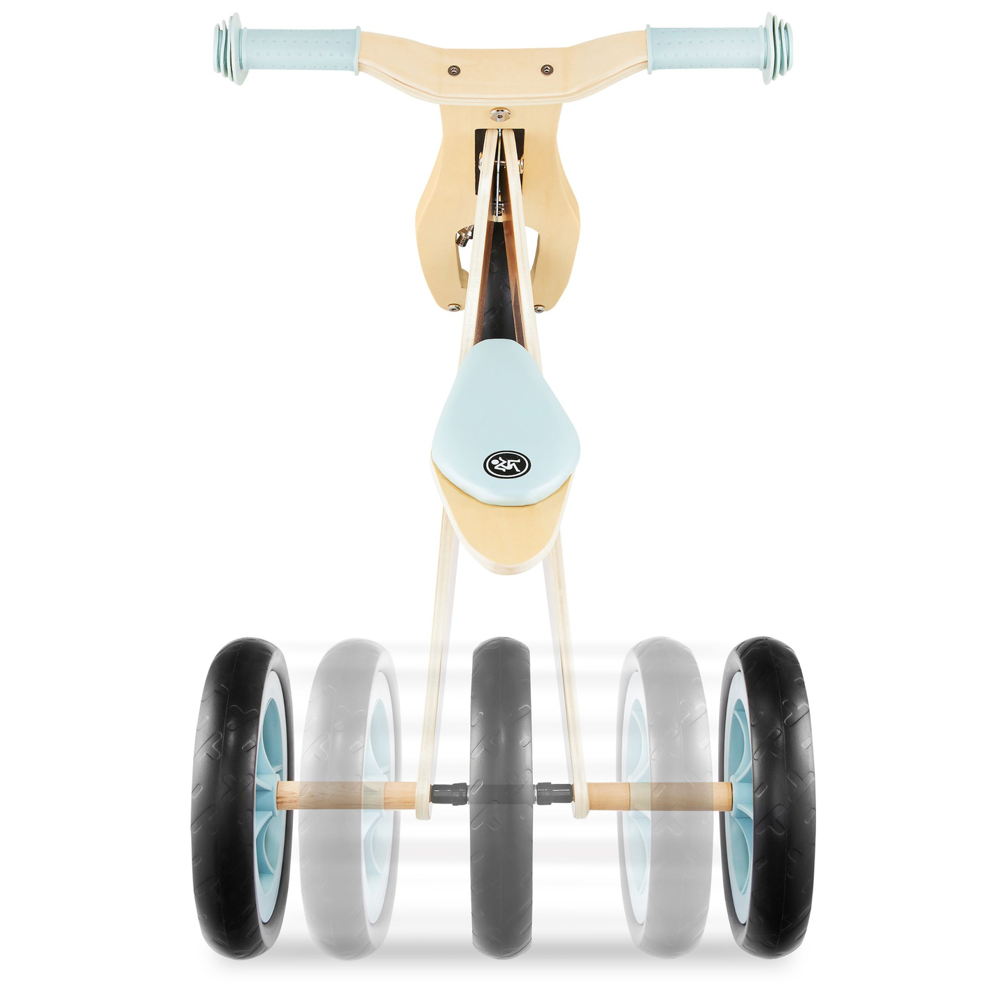 Puinen kolmipyörä ja tasapainopyörä 2in1 - HyperMotion PERCY - sininen