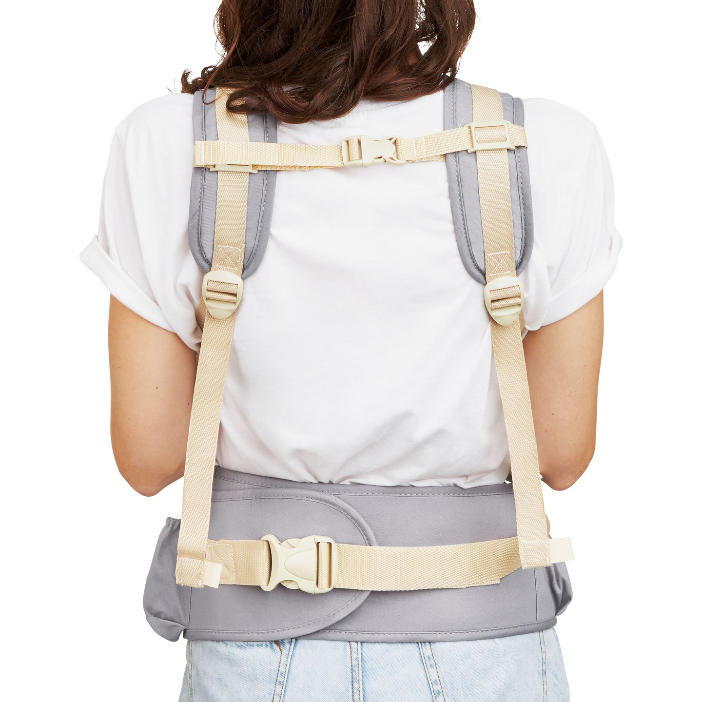 Ergonominen vauvan kantokoppa - AMY 10in1 - 0-36 kk, harmaa