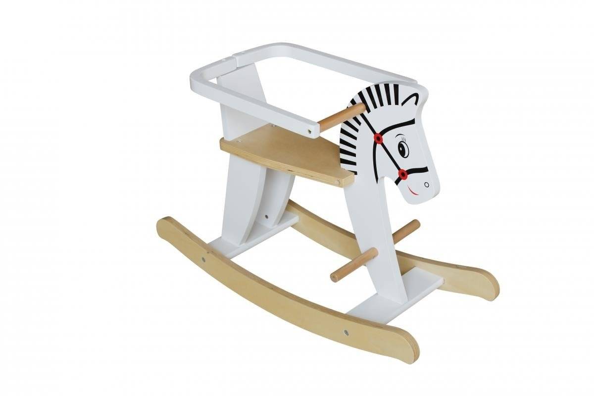 Puinen keinuhevonen kaiteilla K11