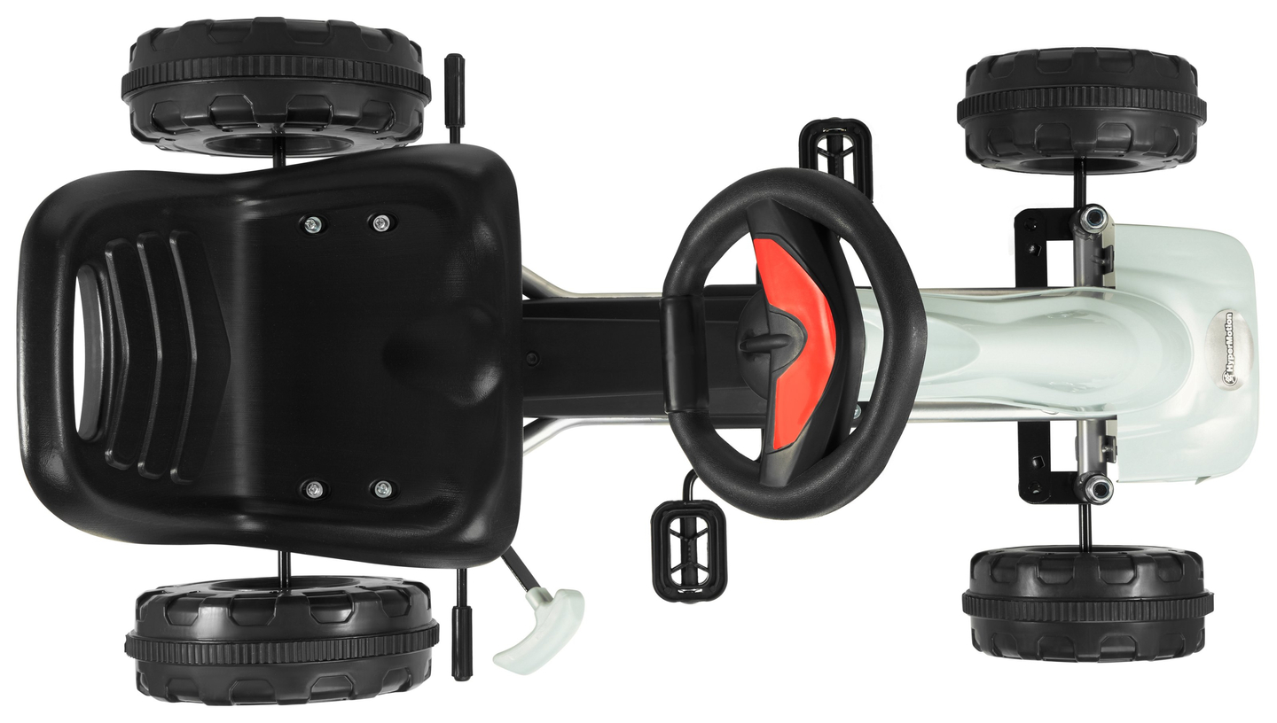 CHESTER poljettava go-kart - ajettava 3-6-vuotiaille lapsille - harmaa