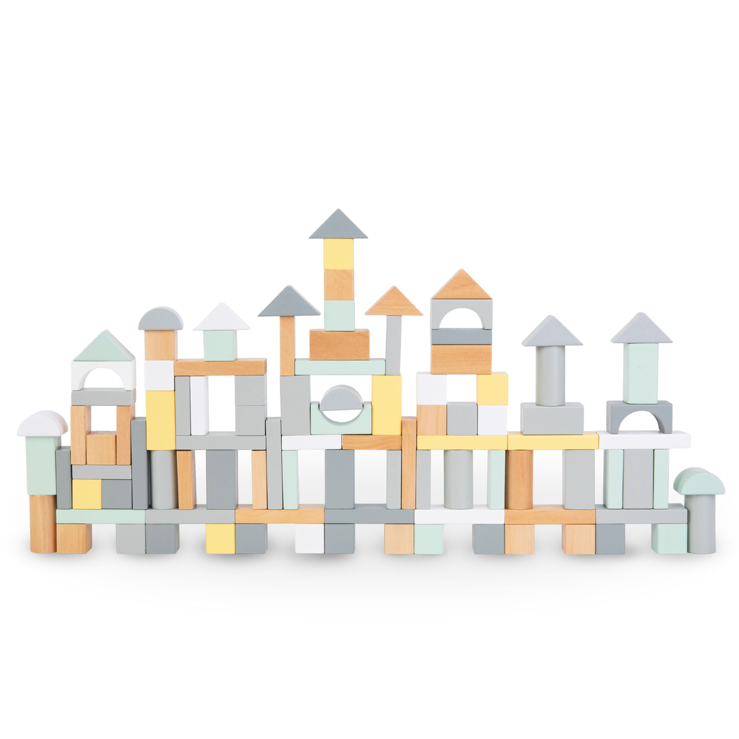 Pastellipuupalikat - 100 XL-palikan setti