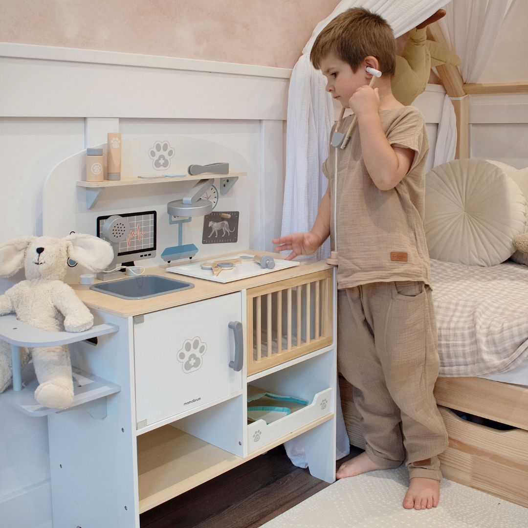 Eläinsairaala - puinen setti