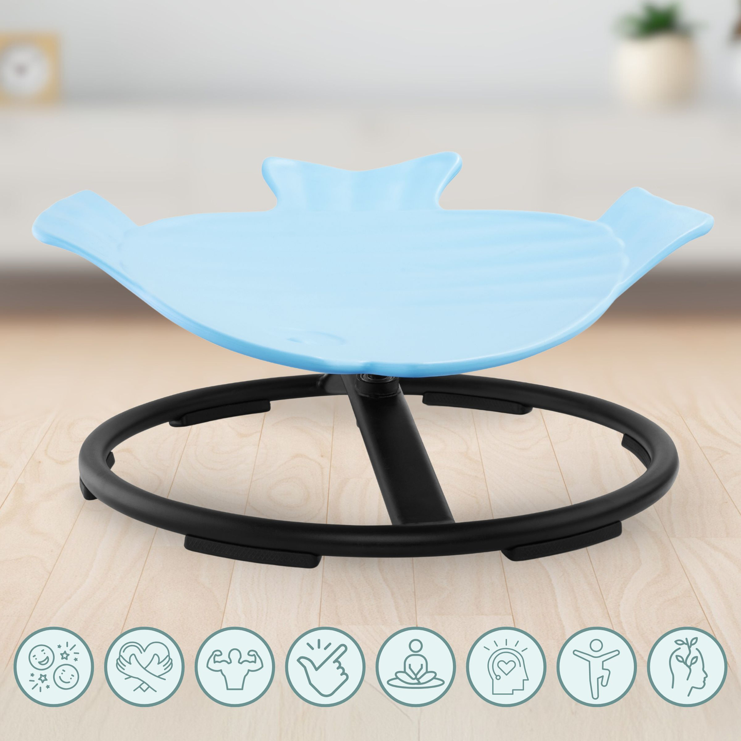 Minikaruselli lapsille Kala - sininen