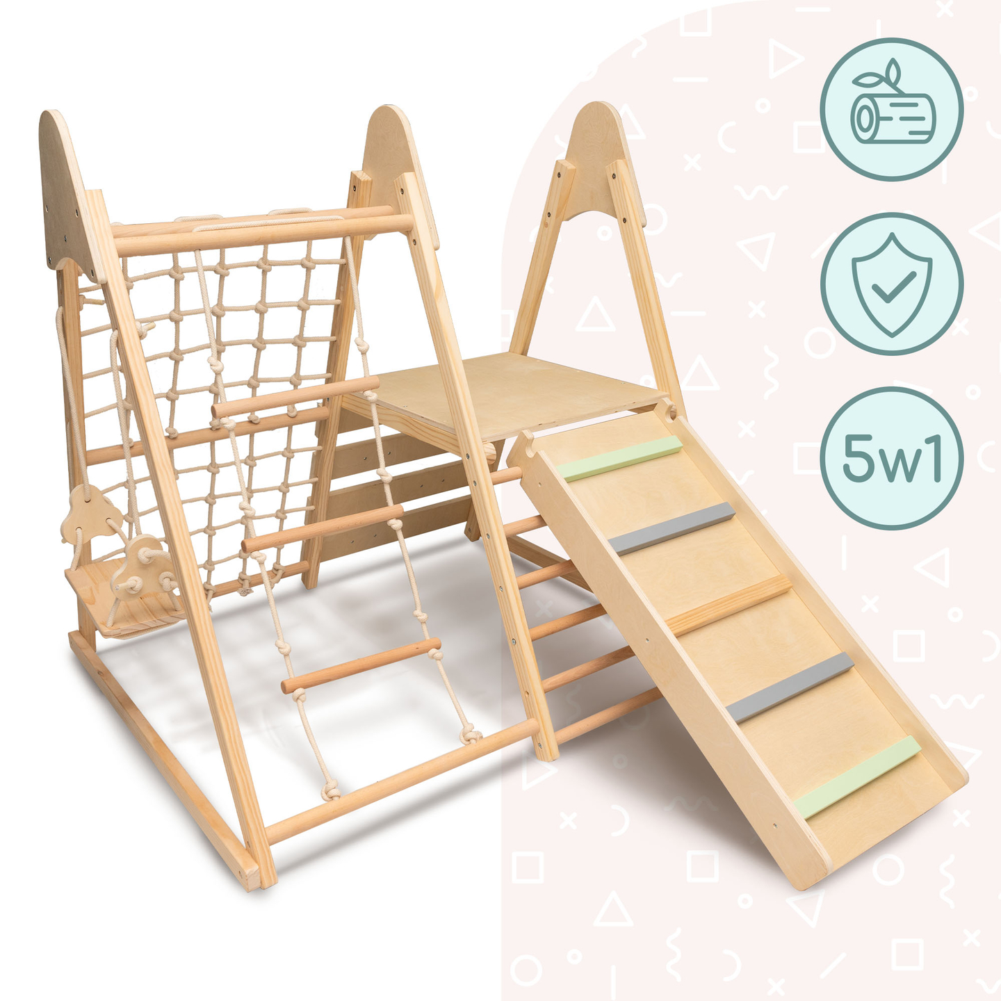 Puinen kotileikkipaikka XL 5in1