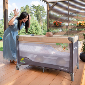 Matkasänky 0 - 36 m hoitopöydällä + Moby-System HUXLEY leikkikehä