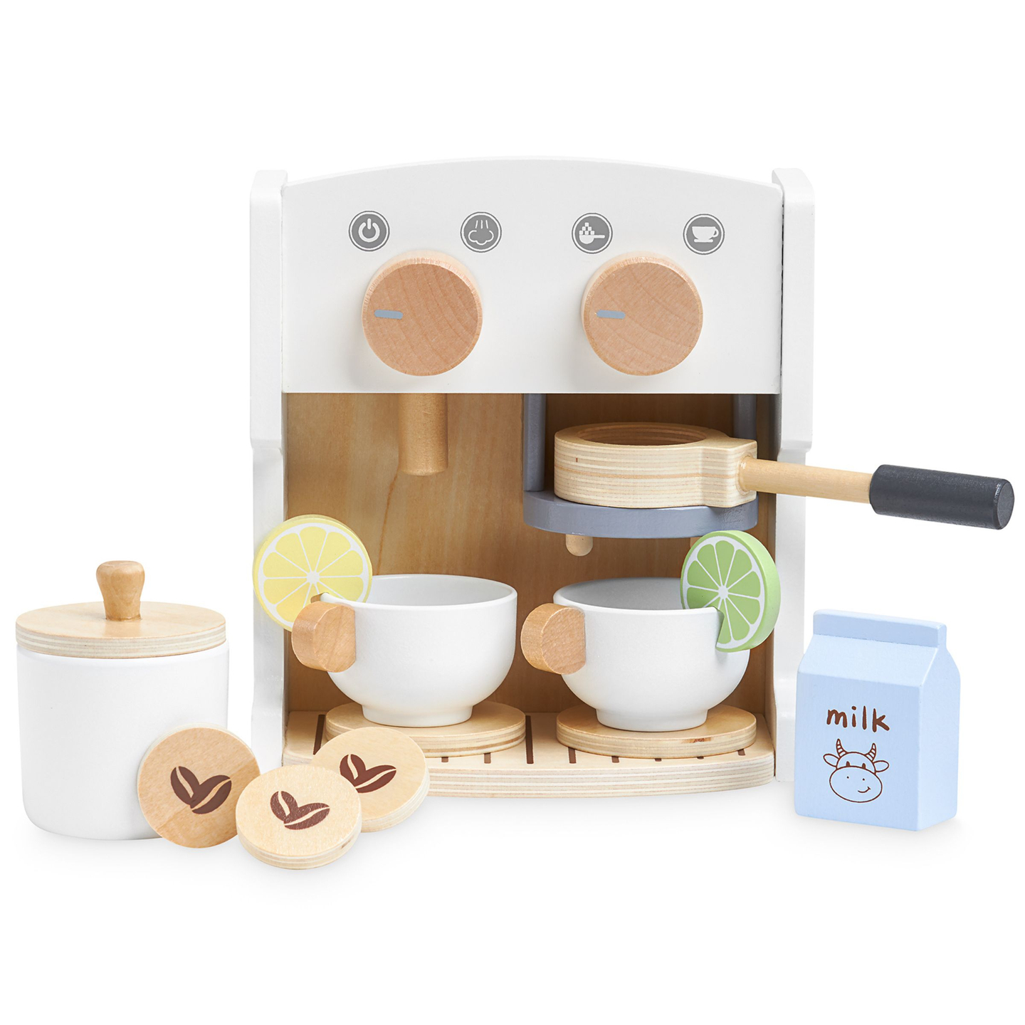 Puinen kahvin- ja teenkeitin lisävarusteineen - kahvila