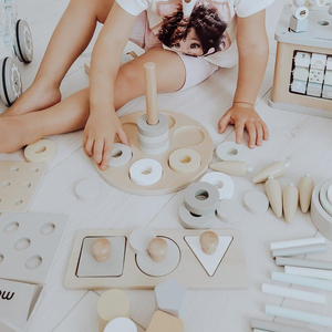 Montessori opetuslaatikko pienille lapsille - 6 lelua