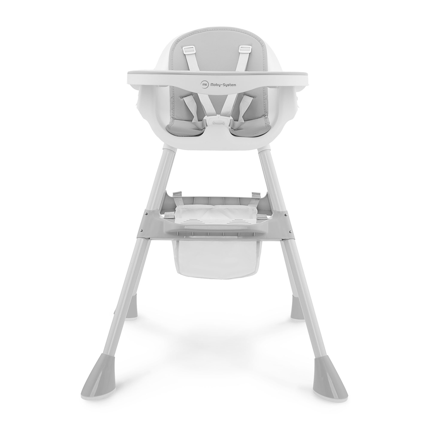 Moby-System Magnolia 2-in-1 säädettävä syöttötuoli - harmaa