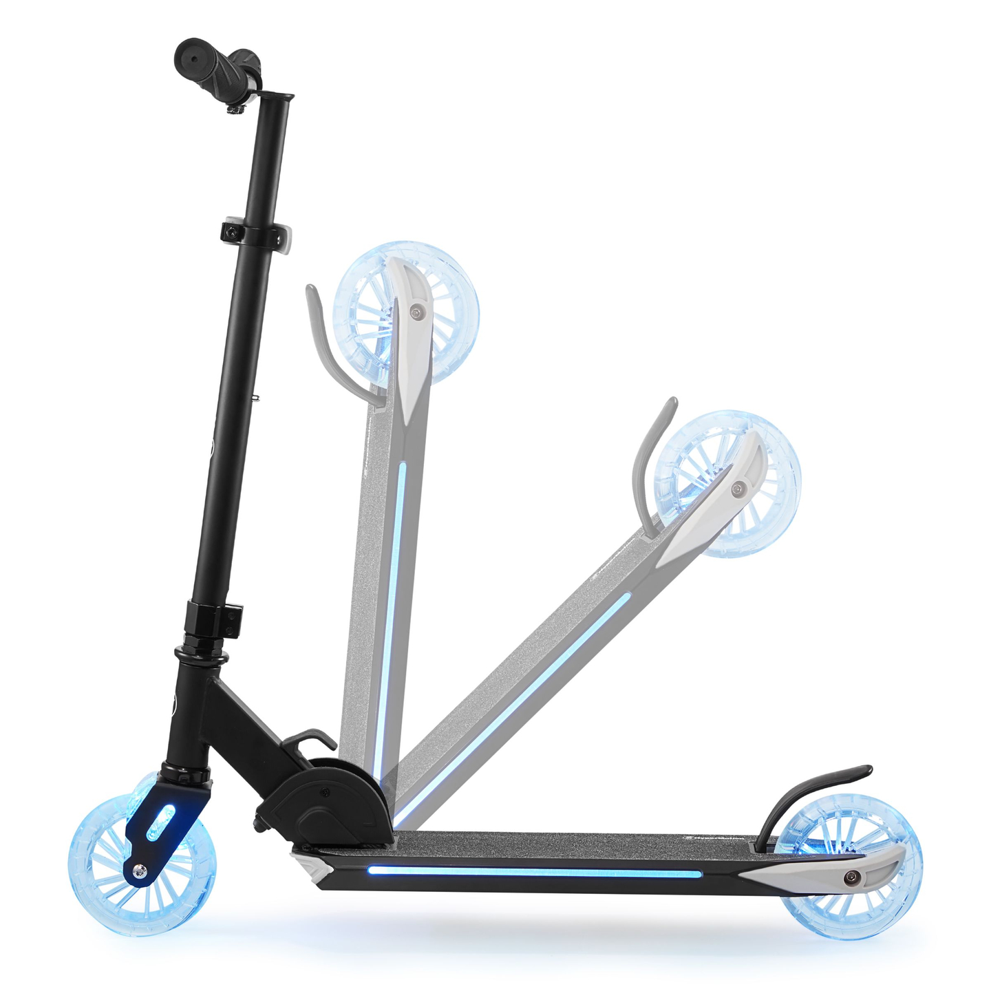 Kaksipyöräinen skootteri, jossa on taittuva LED-valo - HyperMotion Ice Flash