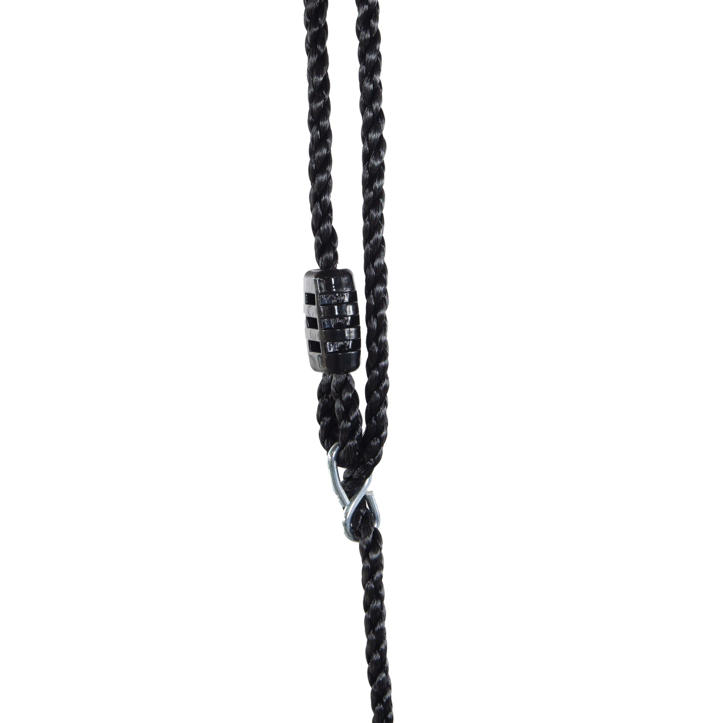 Kaksinkertainen puutarhakeinu rungolla ja köysillä - istuin ja haikarapesä