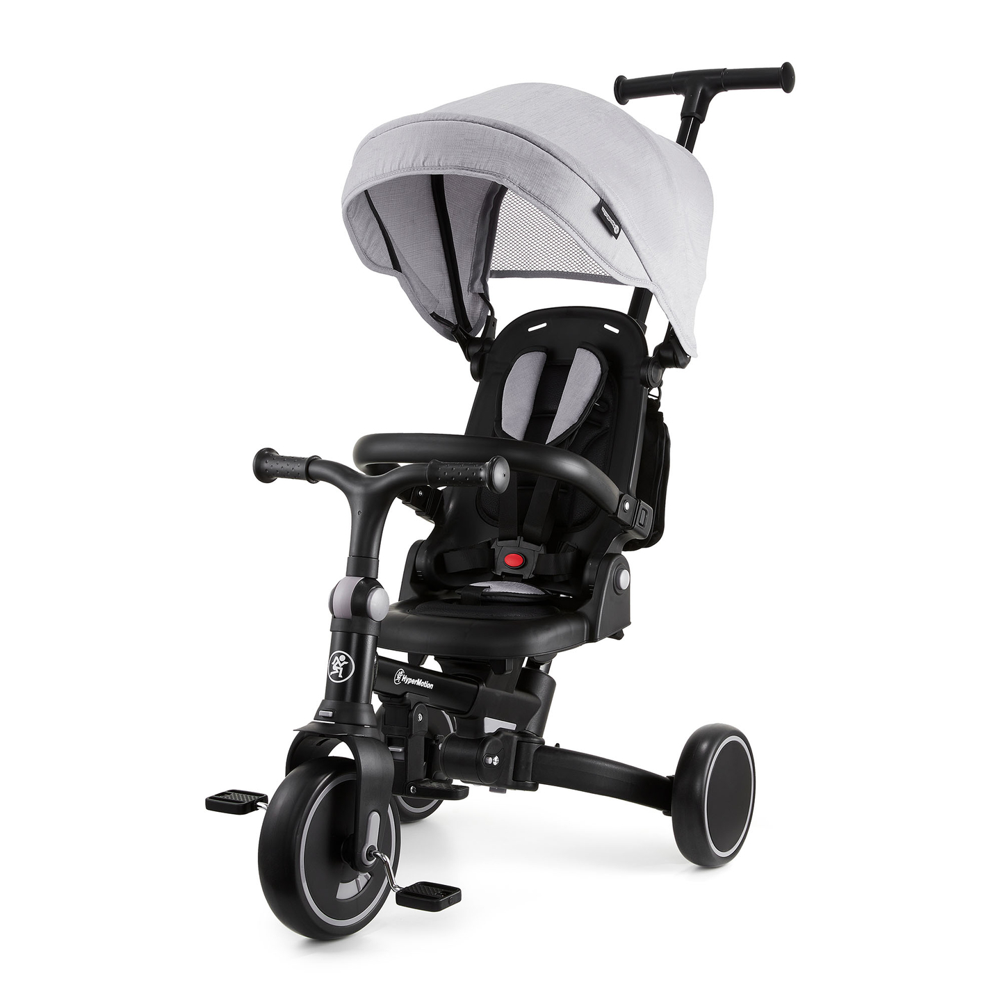 8in1 monitoiminen kolmipyörä TOBI FOREST - harmaa