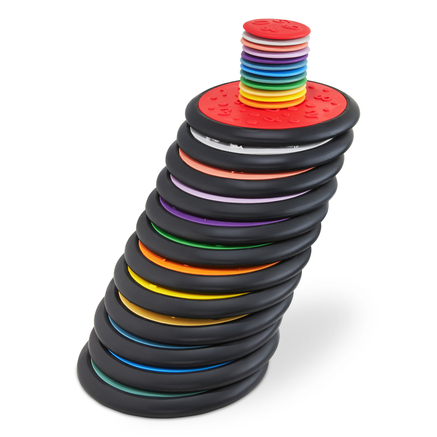 Värikkäitä aistikiekkoja lapsille - 24 kappaletta