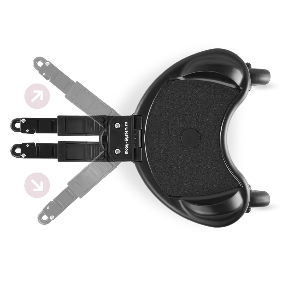 MR BUGGY pyörätuolin jatke istuimella - LED-pyörät