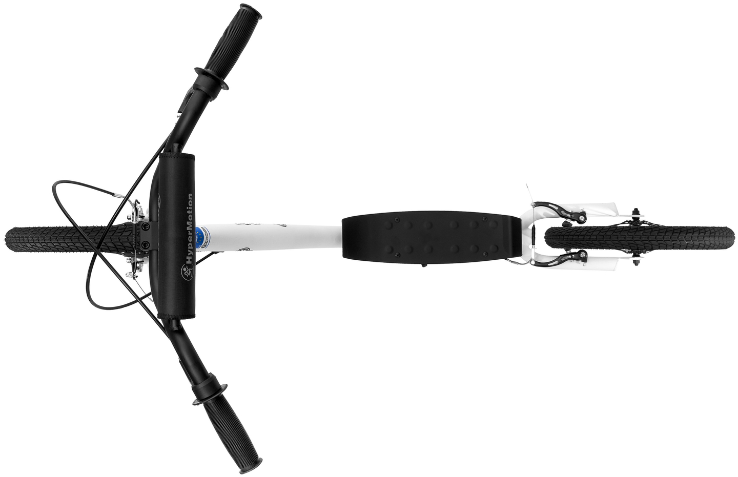 HyperMotion RIVA -kaupunkiskootteri, jossa on 50 cm:n ja 40 cm:n puhallettavat pyörät