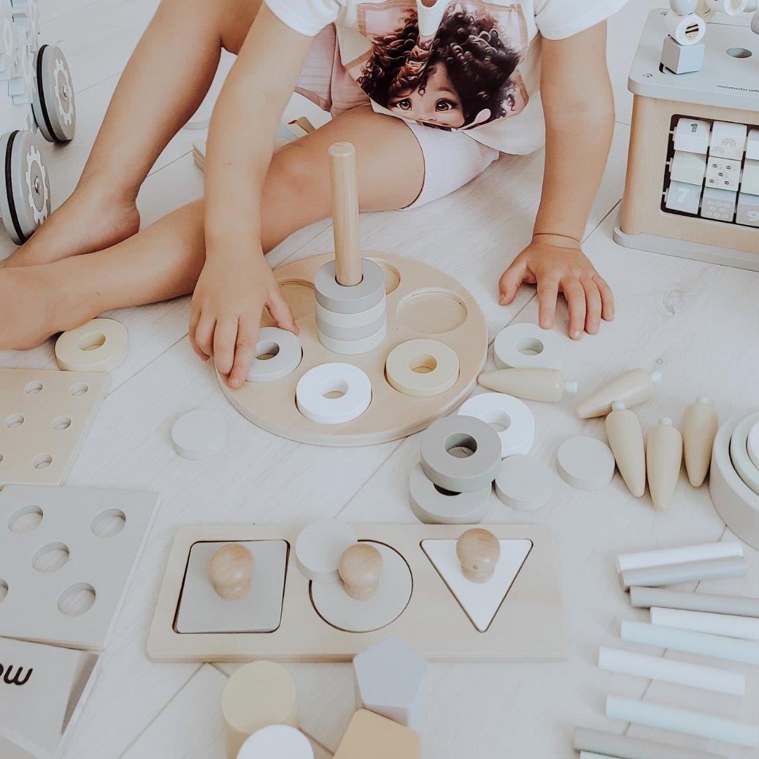 Montessori opetuslaatikko pienille lapsille - 6 lelua