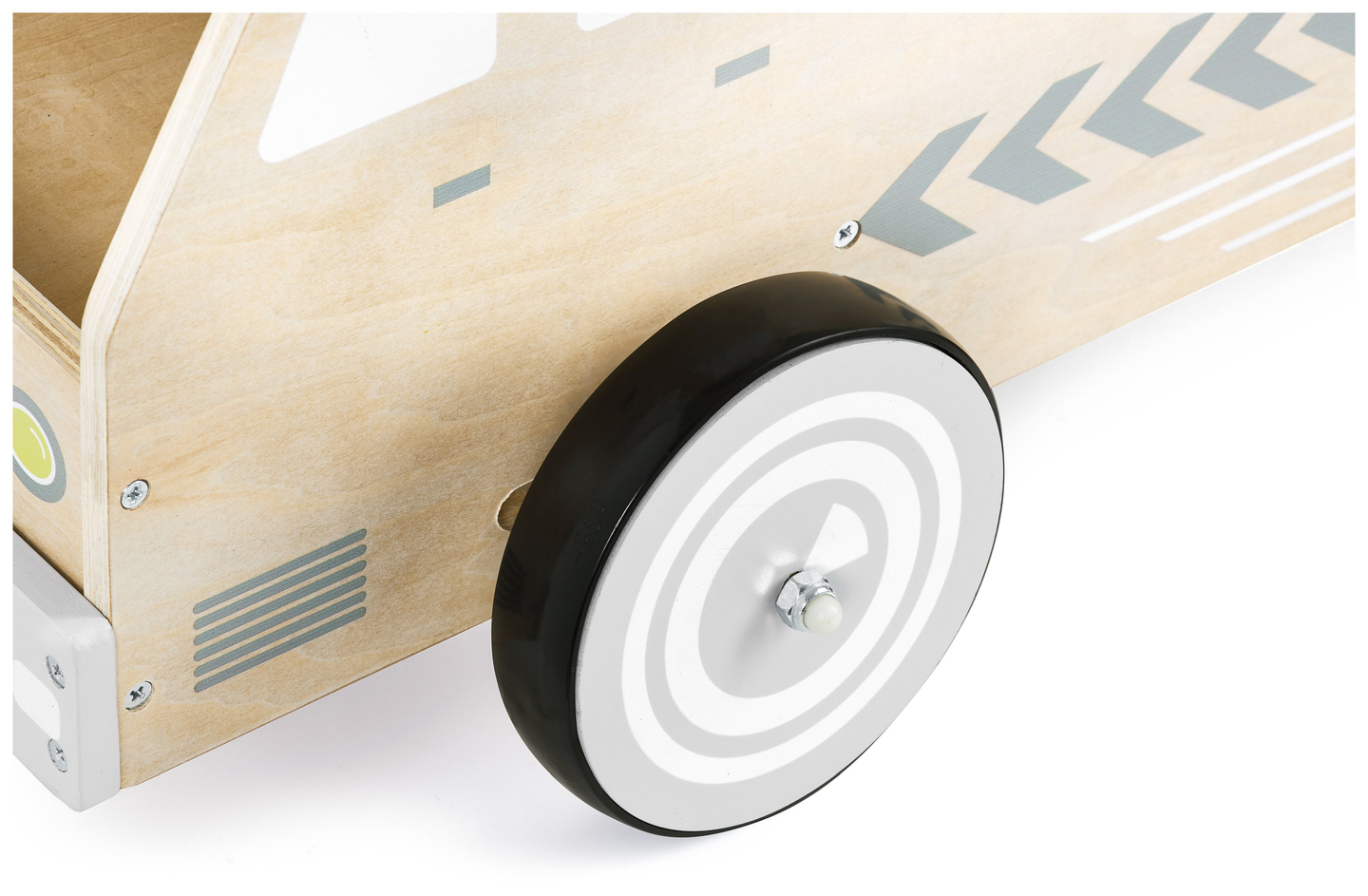 Puinen polkupyörä, auto, auto ja palikat