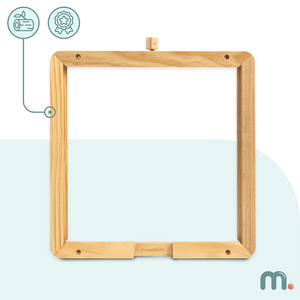 Puinen seinäkehys - Mamabrum-opetustaulujen kiinnittämiseen