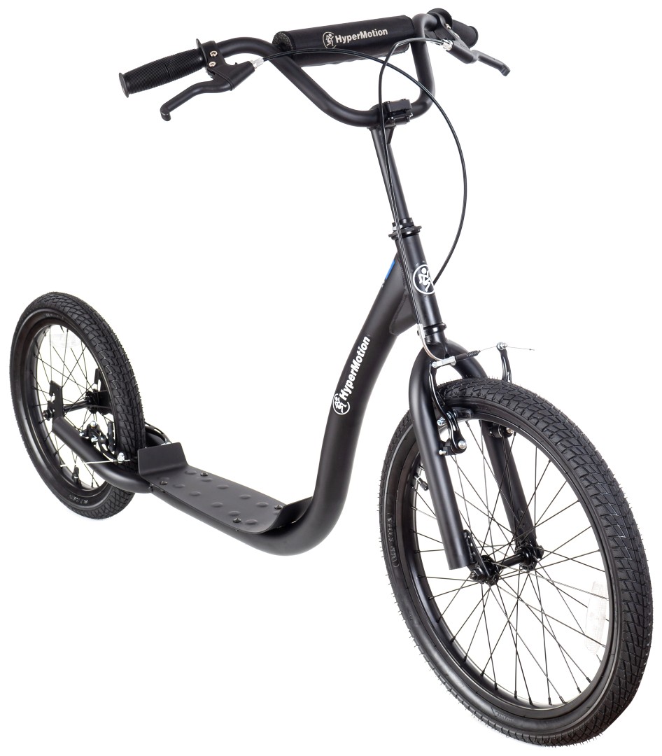 HyperMotion RIVA -kaupunkiskootteri, jossa on 50 cm:n ja 40 cm:n puhallettavat pyörät