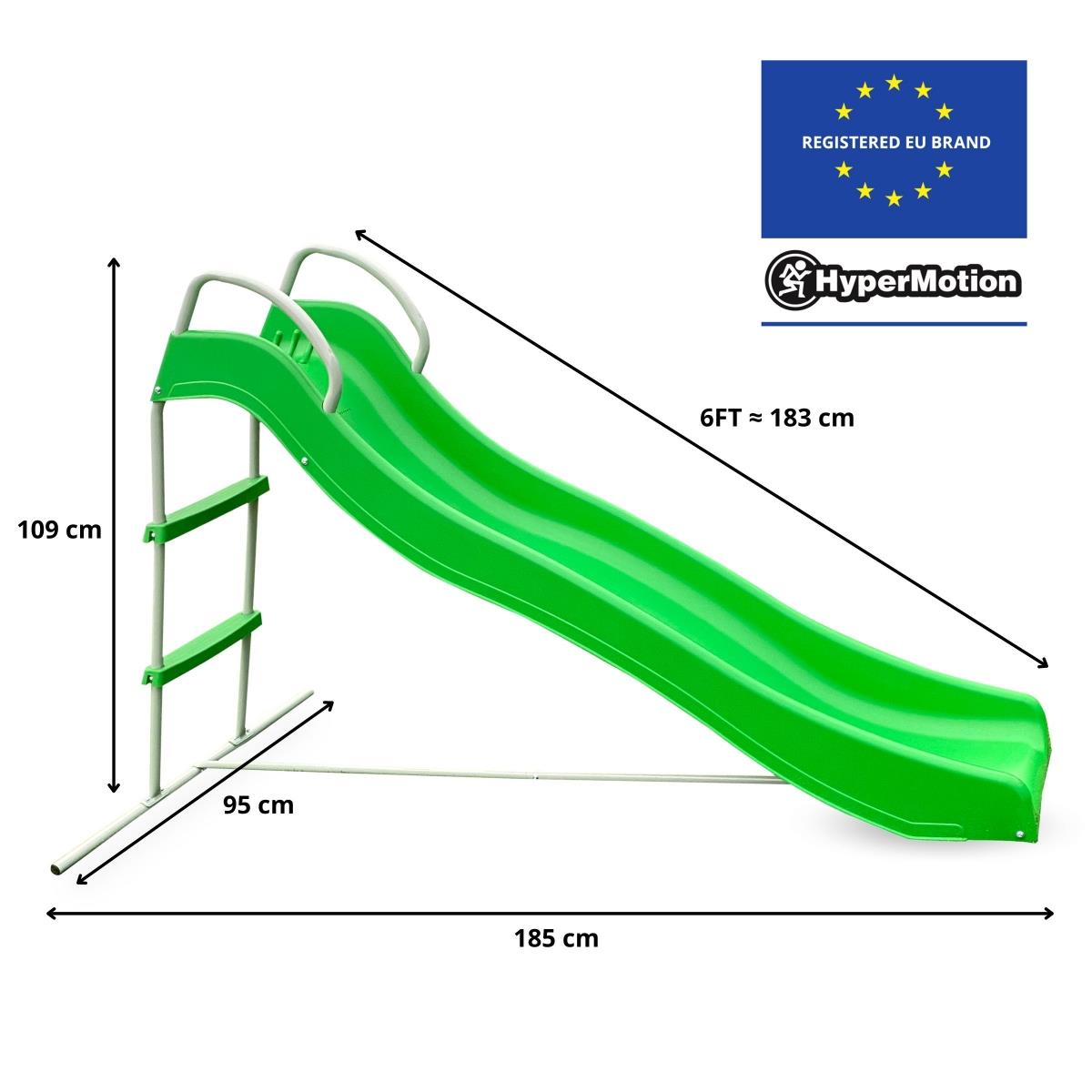 Suuri puutarhaliukumäki, jossa tikkaat lapsille